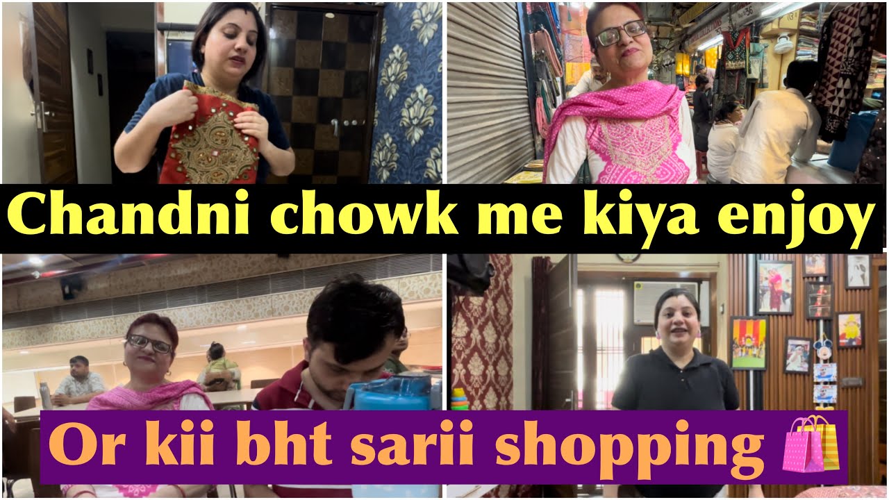 Chandni chowk me kiya enjoy or kii bht sari shopping 🛍️..🙏