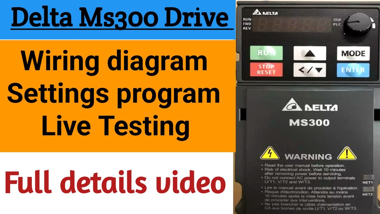 How to Wire Your Delta MS300 VFD - An Idiot's Guide