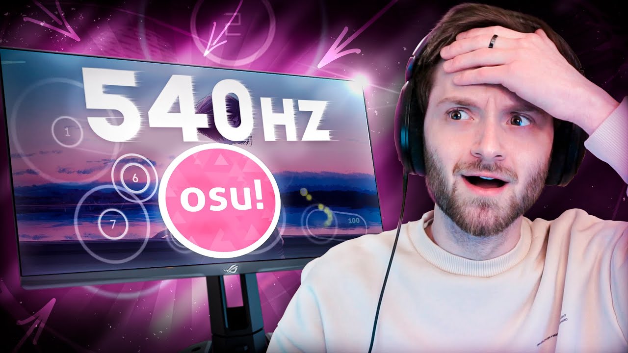 Я играл в osu! на мониторе 540 Гц, так что вам не придётся этого делать