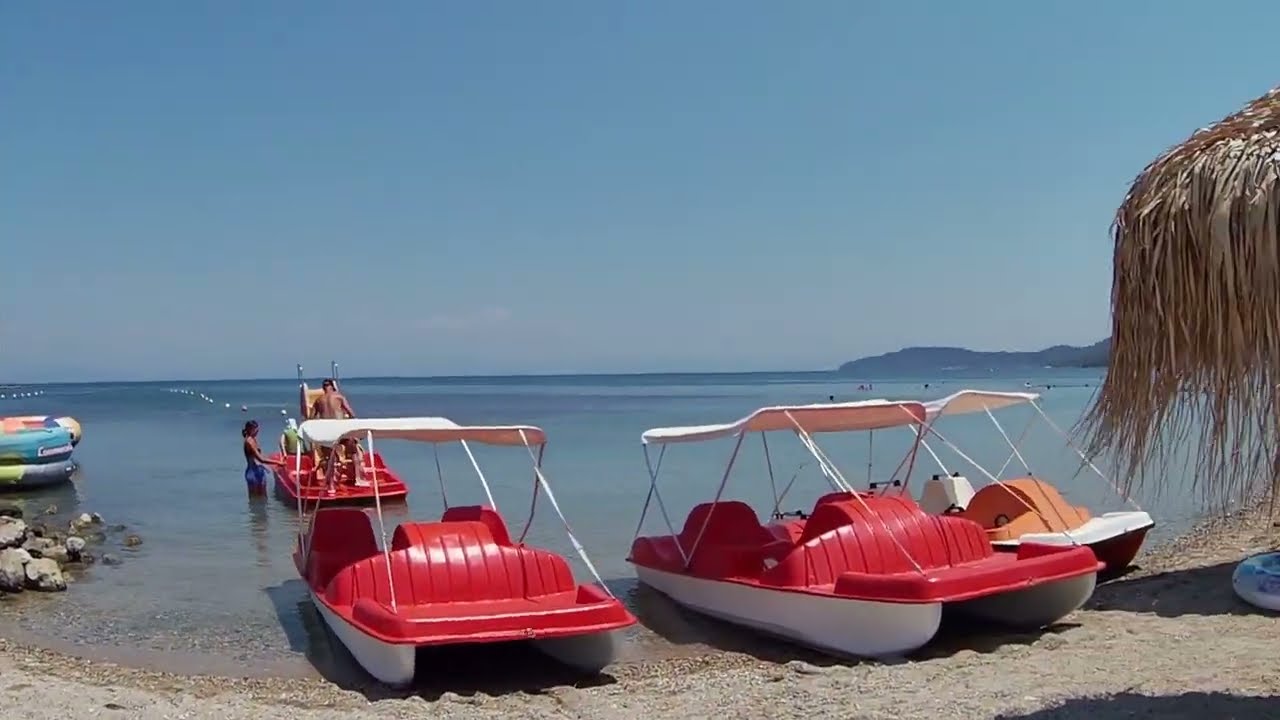 Corfu, Moraitika, Greece 🇬🇷 - Walk on Elvis Golden Beach - July 2024 - WalkinGo Travel