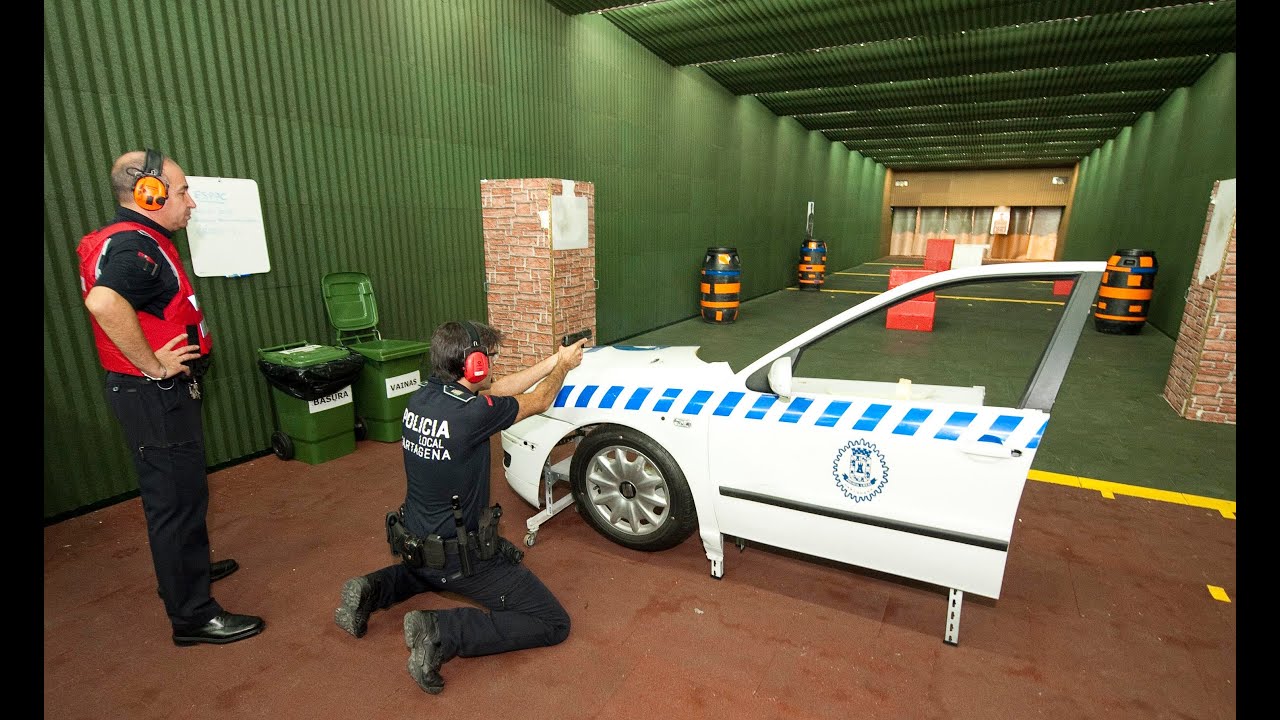 Prácticas de tiro de la Policía Local de Cartagena