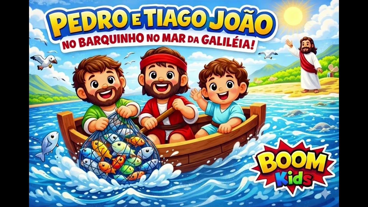 Pedro Tiago e João (música infantil gospel ) BOOM KIDS 2026💥 
