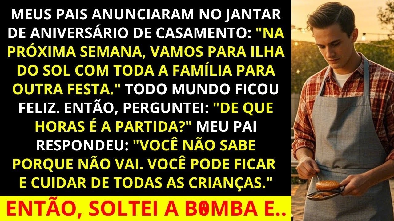 MEUS PAIS ME HUMILHARAM NO ANIVERSÁRIO DE CASAMENTO DELES  ELES DISSERAM QUE EU NÃO FAZIA PARTE D
