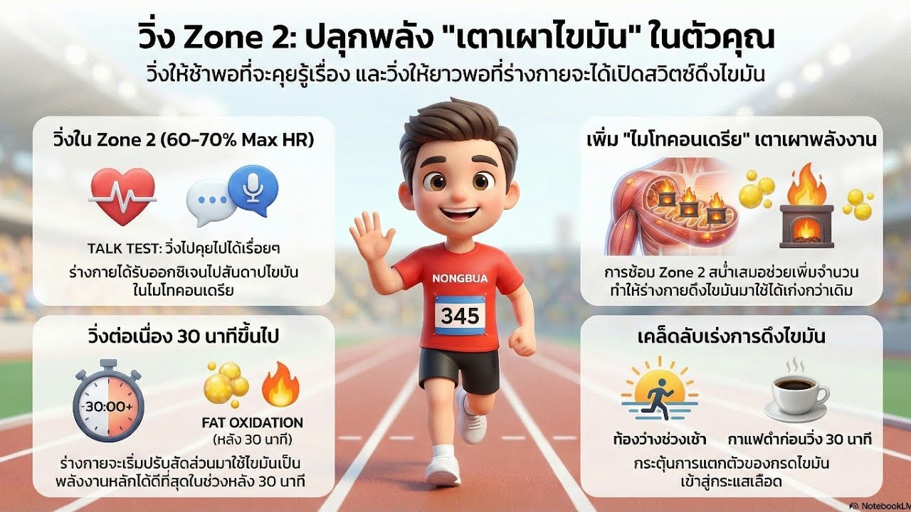 Zone2นักวิ่งฝึกได้ทุกคน และวิ่งไม่รู้จักเหนื่อยวิ่งให้เหมาะสม