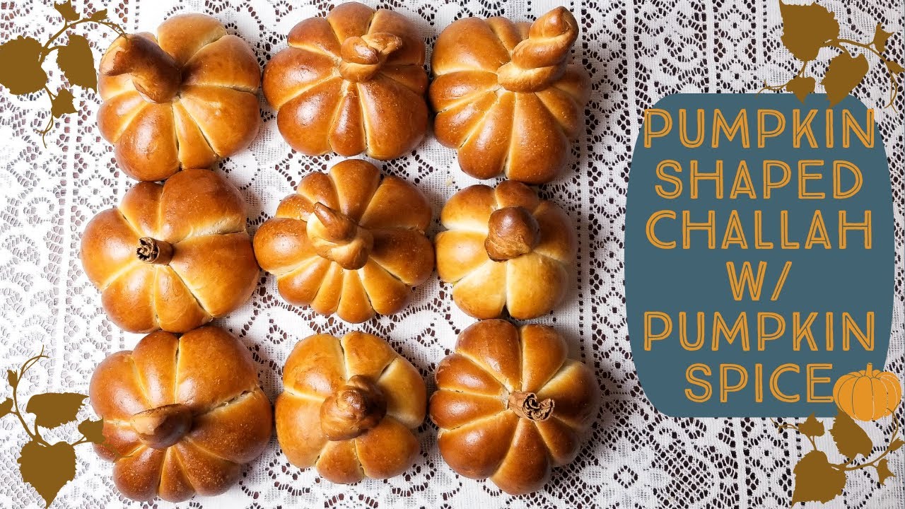 How to Make Pumpkin Shaped Bread | Round Challah for Fall, Thanksgiving & Sukkot w/ Pumpkin Spice