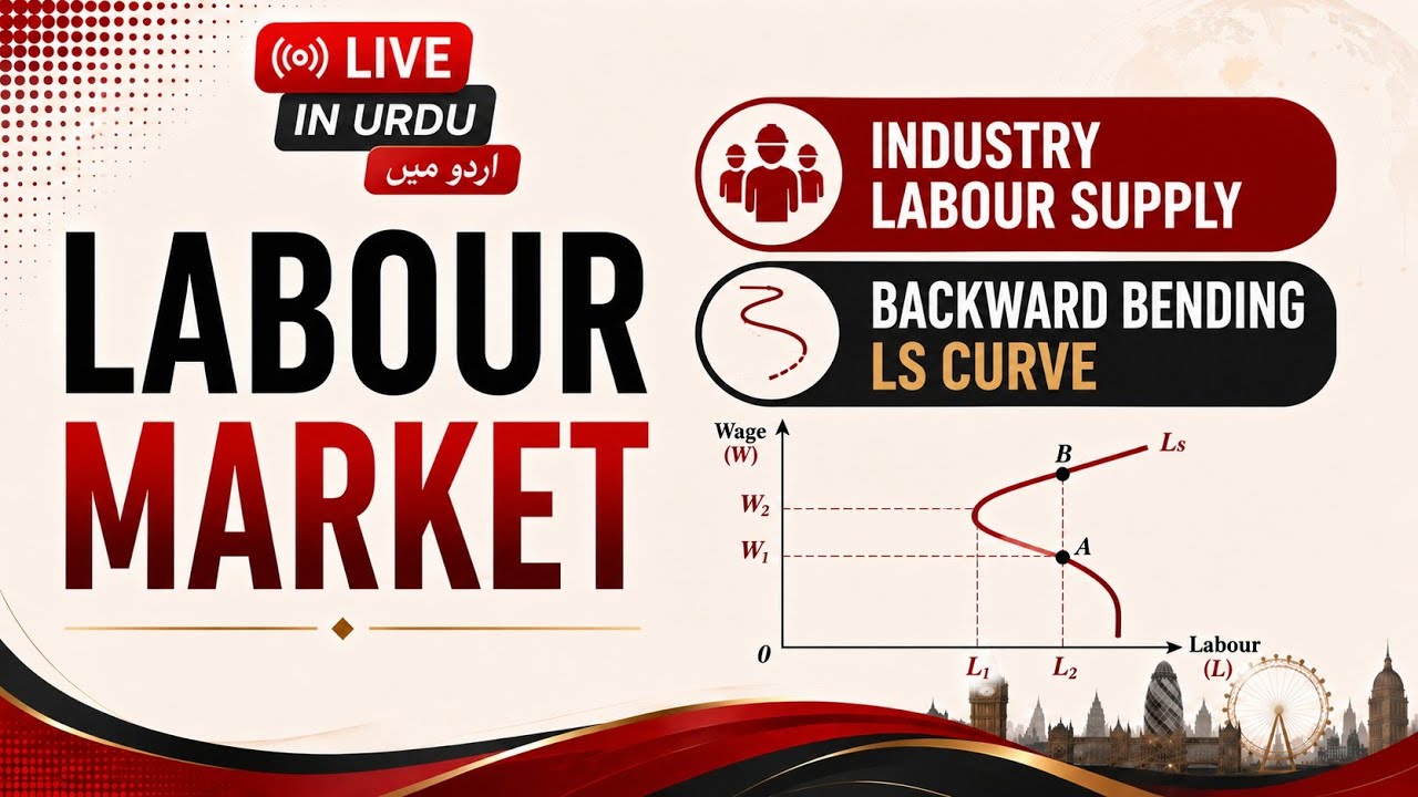 🌿Labour Market Theory: Industry Labour Demand & Backward-Bending Supply Curve🌿