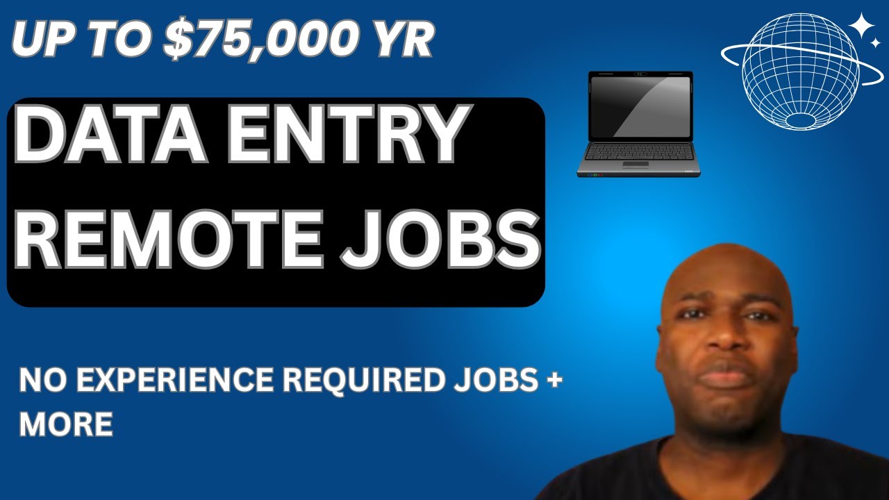 Data Entry Remote Work Jobs: No Experience Required Jobs | No Phone Jobs | No Customer Service Jobs