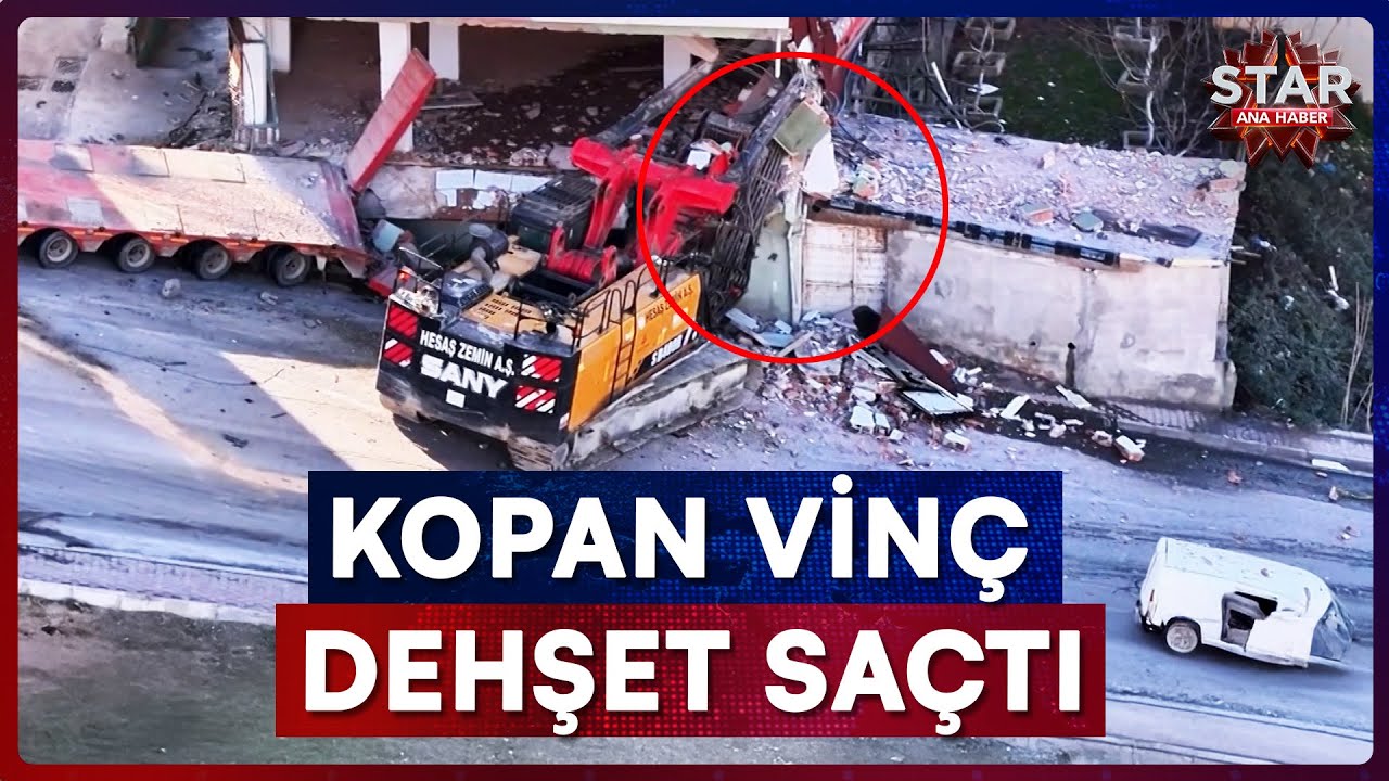 TIR'ın Dorsesinden Kopan Vinç Dehşet Saçtı | Star Ana Haber