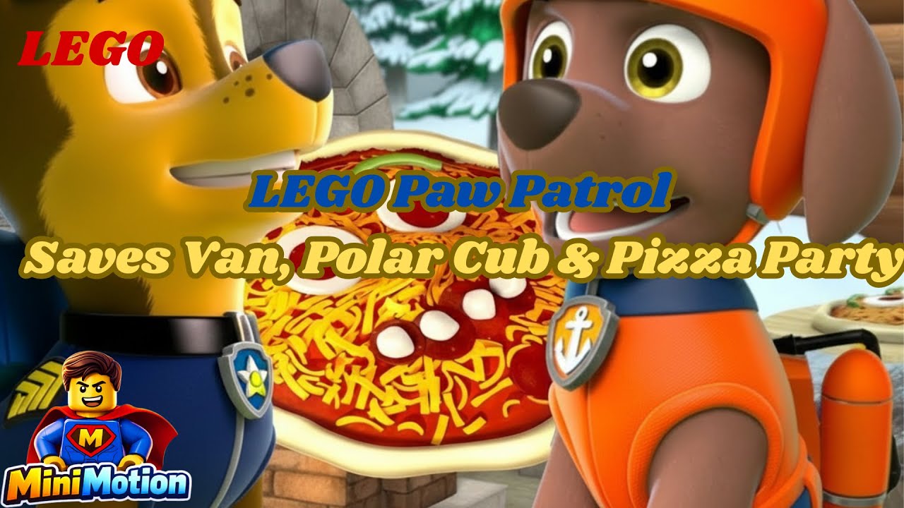 LEGO Paw Patrol Saves Van, Polar Cub & Pizza Party
