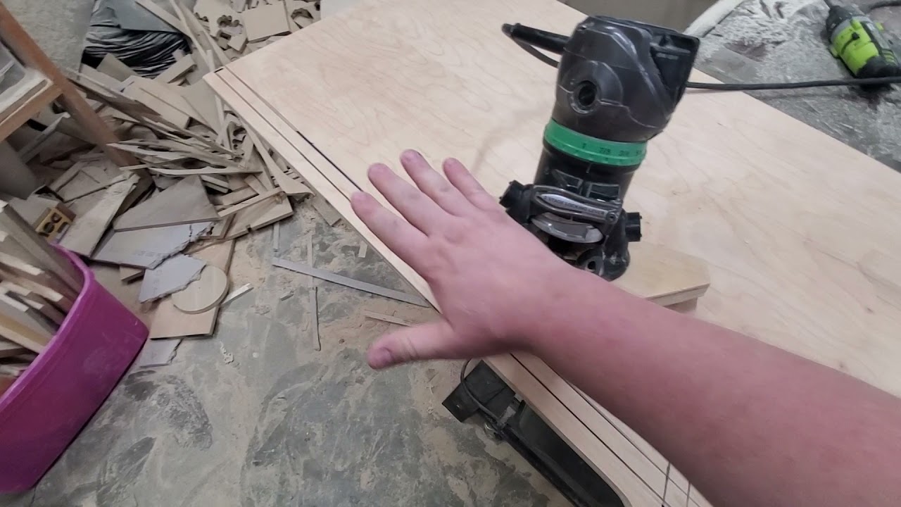 Routing Arcade Cabinet Side Panel for T-Molding