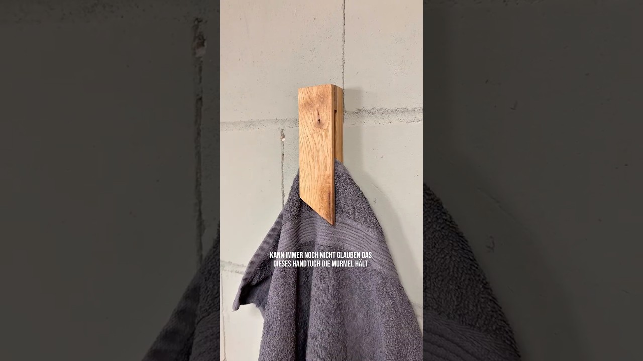 Murmel-Handtuchhalter 🛠️ #interior #deko #diy #handcraft #handwerk #holz #woodworking #craft