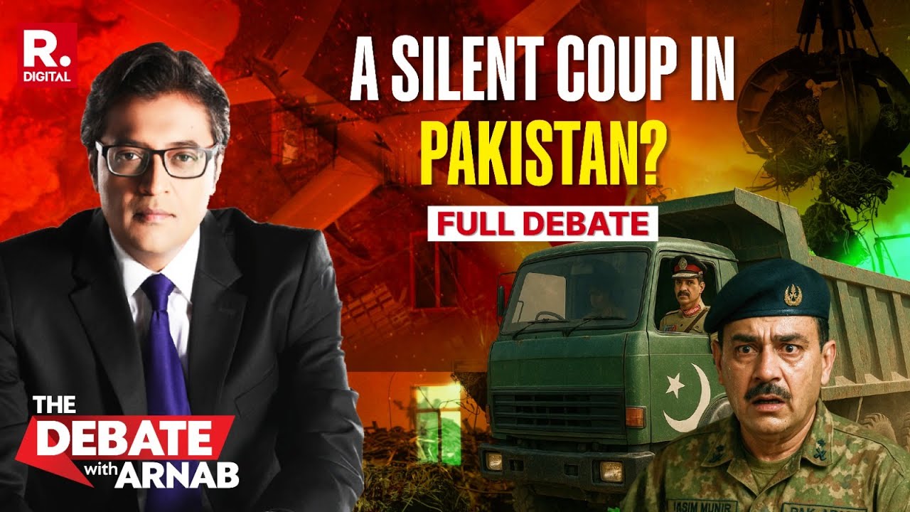 Debate With Arnab: Asim Munir’s Garbage Truck Speech And Warmongering From US Soil