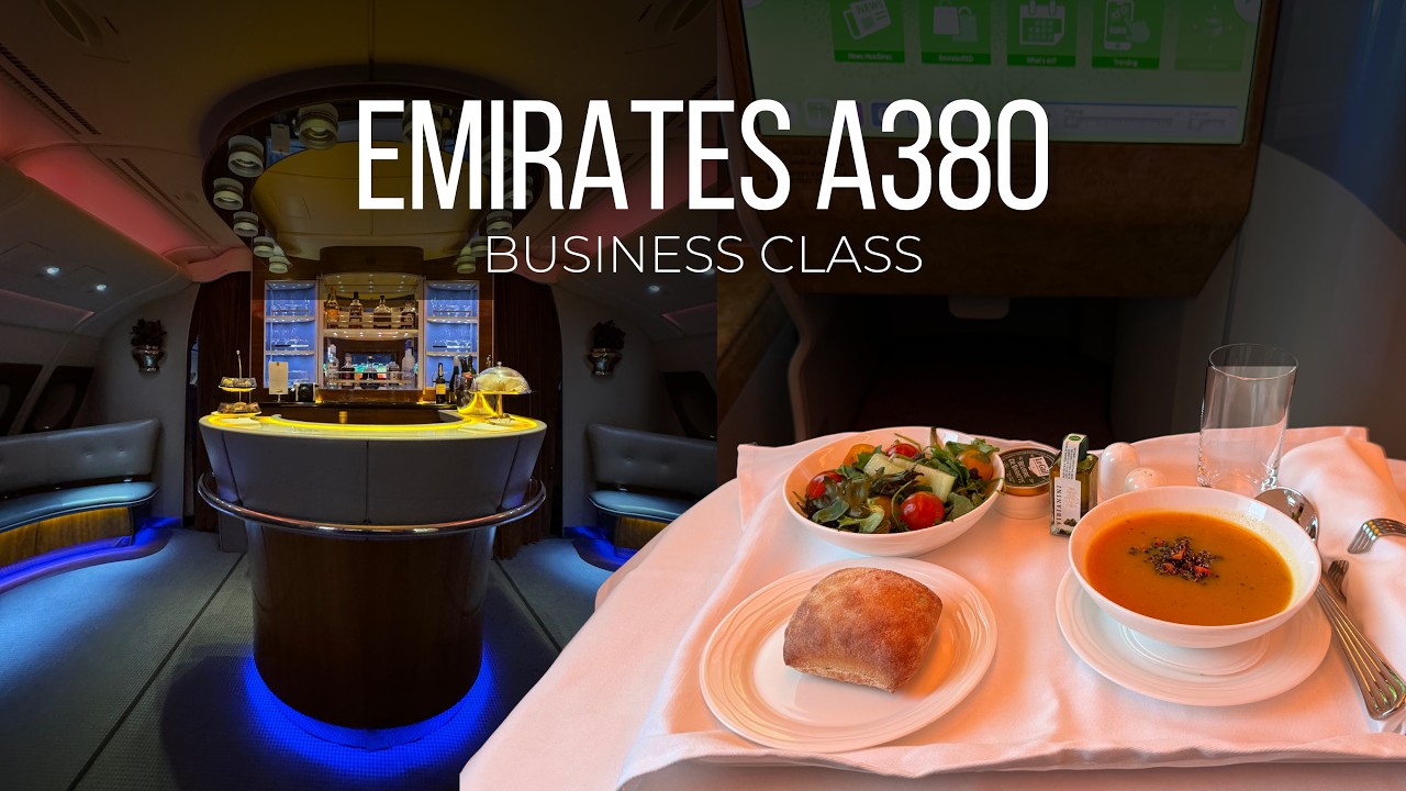 Emirates Business Class | Airbus A380-800 | Paris → Dubai (CDG-DXB) Lounge & Flight Review