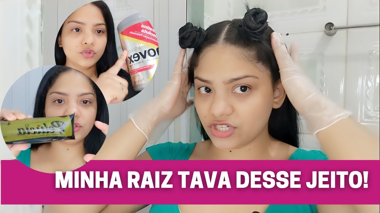 🔴FAZENDO A APLICAÇÃO DE HENÊ NA RAIZ DO MEU CABELO😎