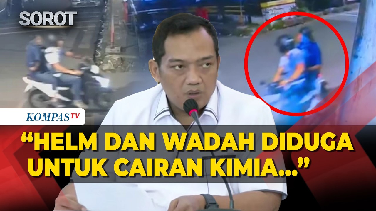 Temukan Petunjuk! Polisi Uji Labfor Helm-Wadah Air Keras Terduga Pelaku Penyiram Andrie Yunus