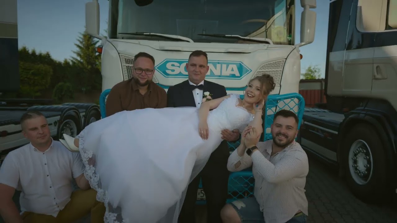 Ślub Katarzyny i Zbyszka | Miłość, emocje i konwój ciężarówek 🚛💍