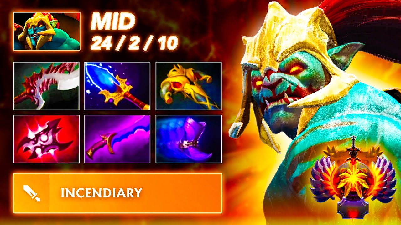 [7.39] NEW META BUILD - Huskar MID | Full Gameplay Dota Class