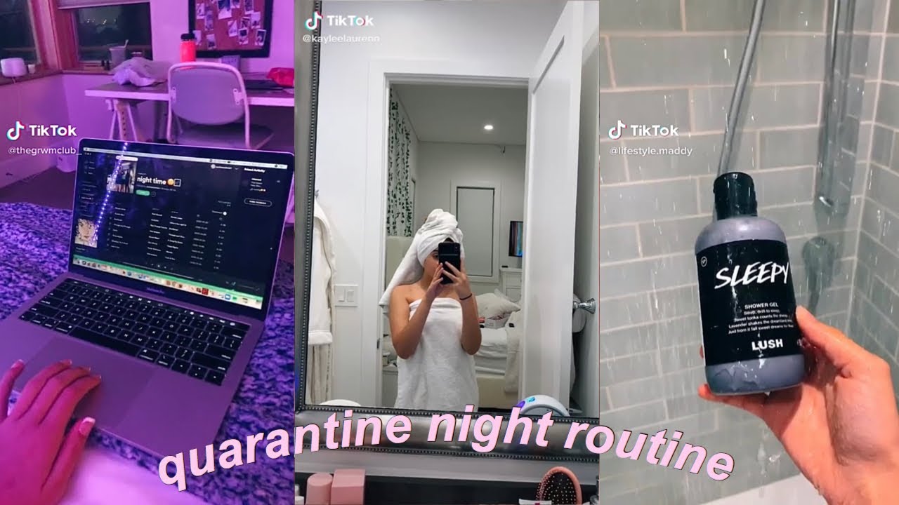 ☾ quarantine night routine ☾ AESTHETIC tiktok videos