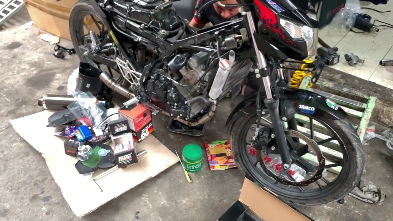 Độ pxl to&agrave;n tập | Full đồ hiệu cho Satria Fi Raider Fi độ chơi chung kết seagame