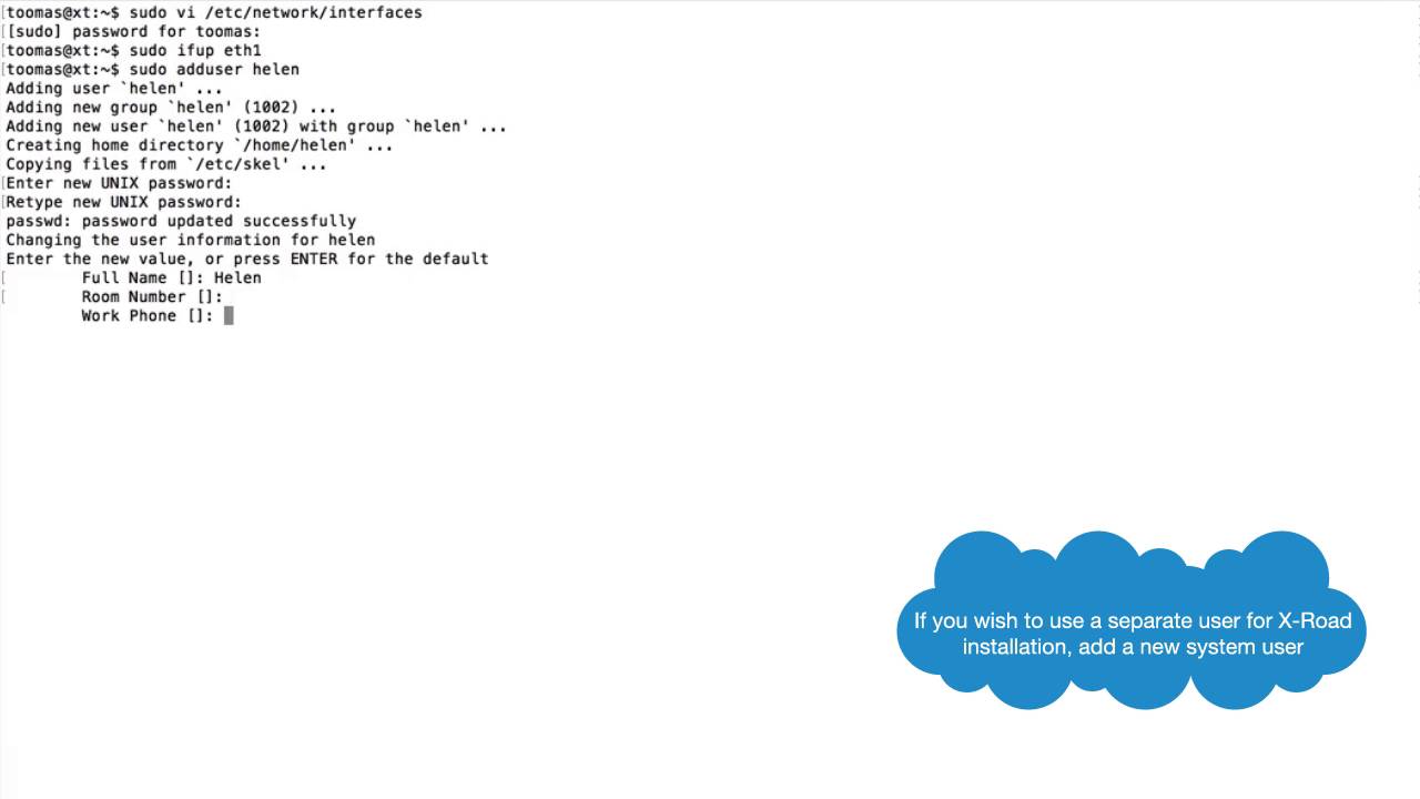 Post OS installation configuration