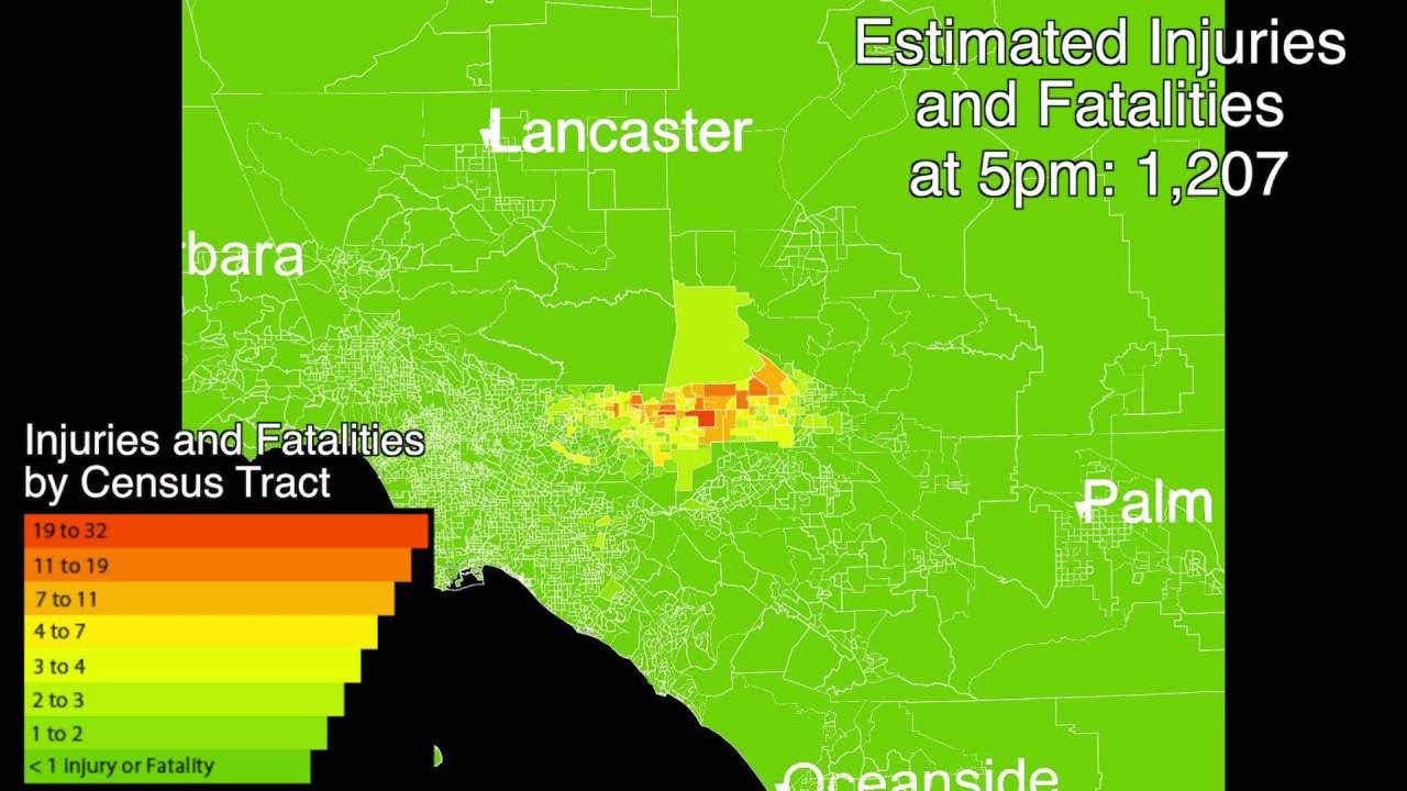 M6.8 Earthquake on the Cucamonga Fault (Ontario) | SCEC-VDO
