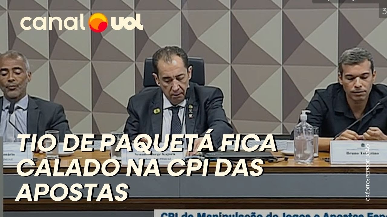 TIO DE PAQUETÁ FICA CALADO NA CPI DAS APOSTAS E KAJURU SE IRRITA: ASSISTA COMPLETO
