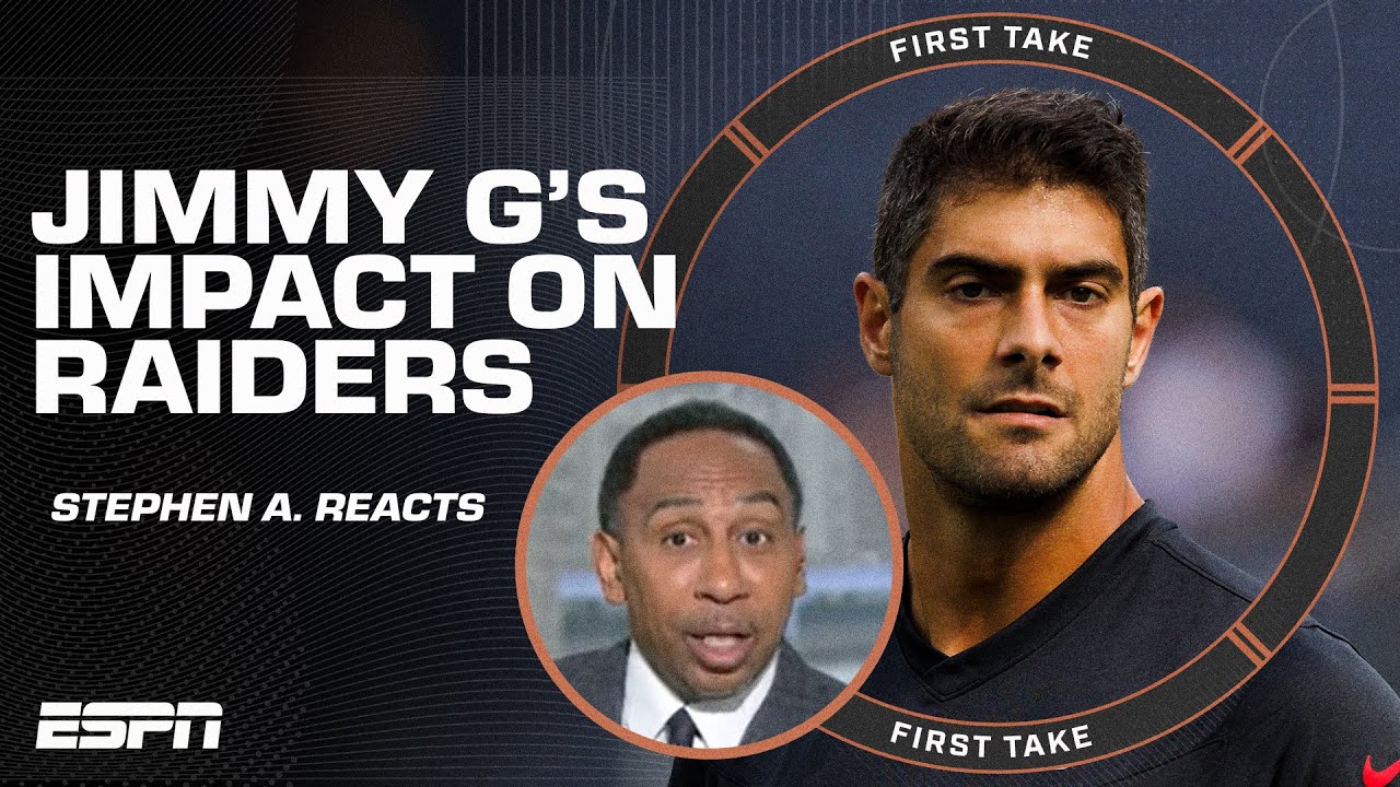 Why Stephen A. thinks Jimmy Garoppolo is an upgrade for the Raiders over Derek Carr | First Take