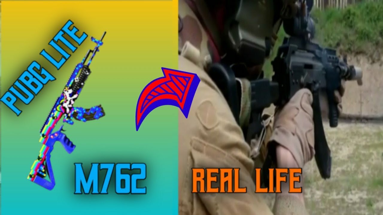 😱real life m762 // pubg lite m762 😱 gun test PUBG MOBILE LITE - akshay_gaming#
