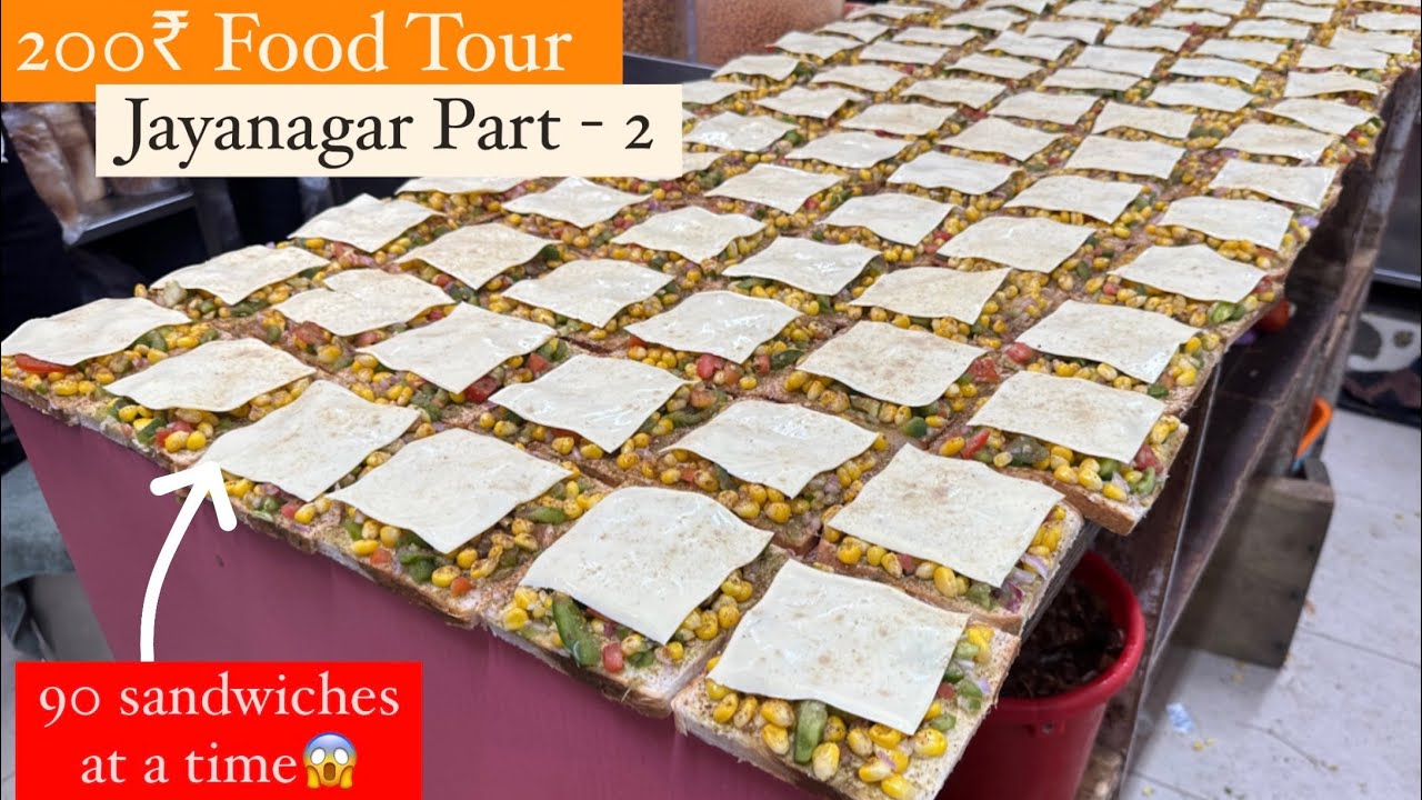 200₹ Jayanagar Food Tour Part-2 | Breakfast & Snacks Food walk covering famous eateries | MonkVlogs