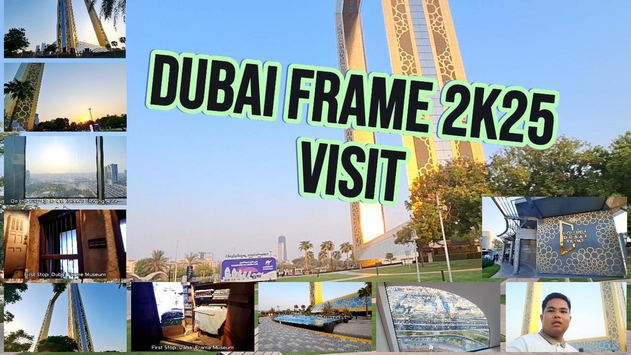 Dubai Frame Experience 2k25 #dubai #dubaiframe #dubaivlog #travelvlog