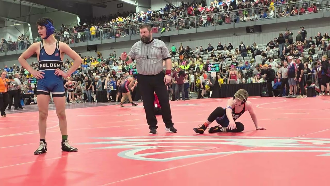 Youth state wrestling tournament. Isaiah Dick 