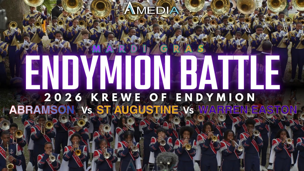 Abramson vs St Augustine vs Warren Easton  -  Endymion Battle | Mardi Gras 2026 | 4K 🔥🎥🎬‼️