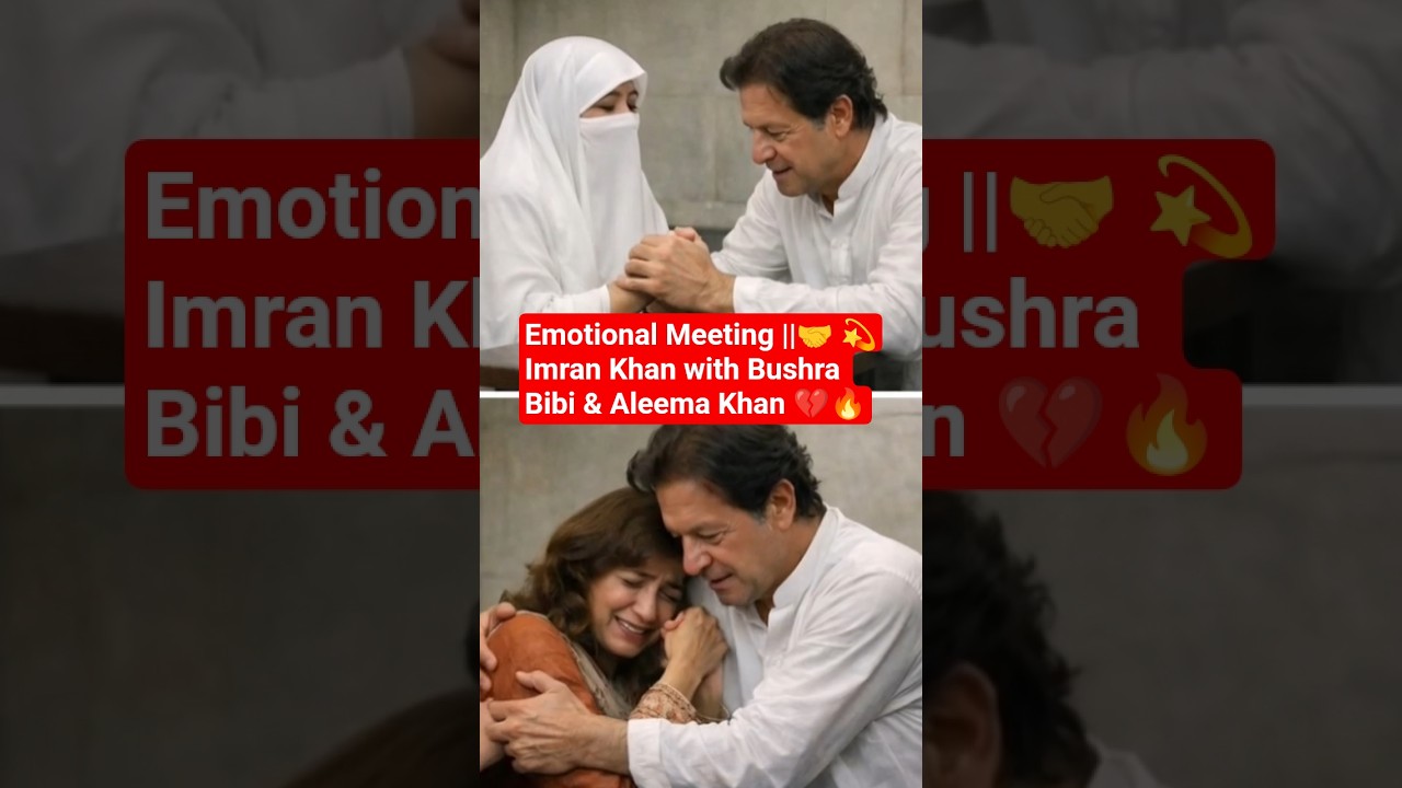 Emotional Meeting ||🤝 💫Imran Khan with Bushra Bibi & Aleema Khan 💔🔥