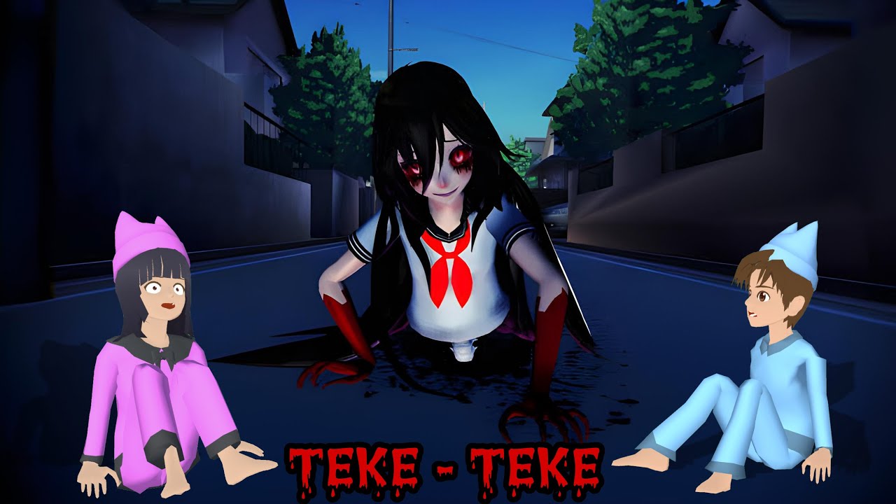 Yuta Dan Mio Menangkap Semua Hantu Teke - Teke Disekolah || Sakura School