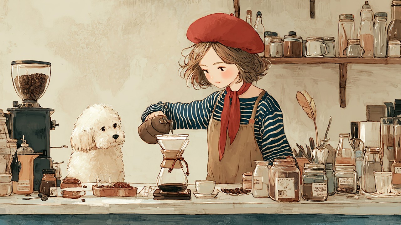 Парижское кафе BGM ☕ Мягкий винтажный джаз | Музыка для учебы и отдыха