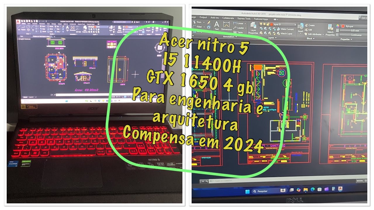 acer nitro 5 + gtx 1650 compença para engenharia e arquitetura!