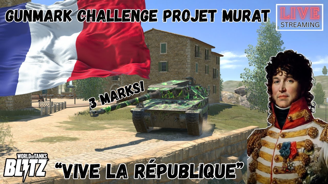 Projet Murat Gun Mark Grinding! 3 Marks Challenge Part 2 | WoT Blitz