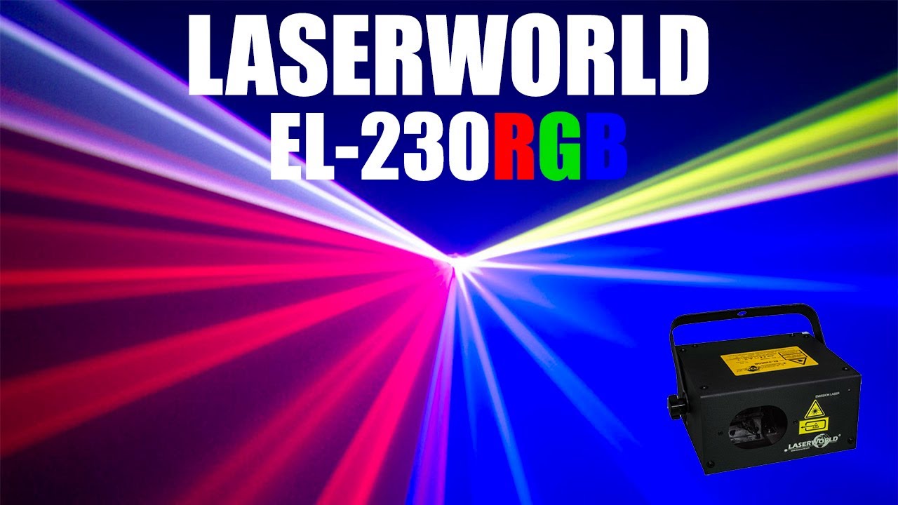 Laserworld EL-230RGB Demo (front and back shooting)