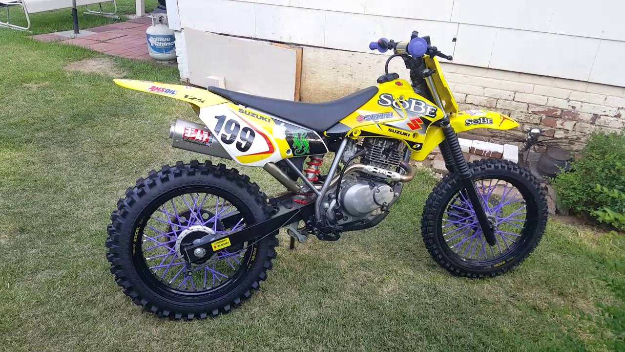 Drz 125 update big wheels dirt tires 17s