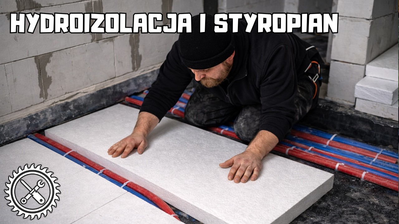 Jak wykonać hydroizolację poziomą i układać styropian posadzkowy.
