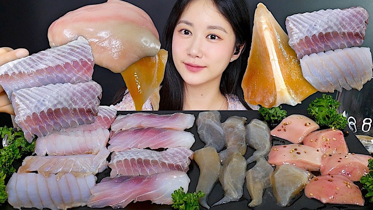 Ферментированный Скат + Сырая Печень💕 *Сильный Вкус😎 | eating show | mukbang asmr
