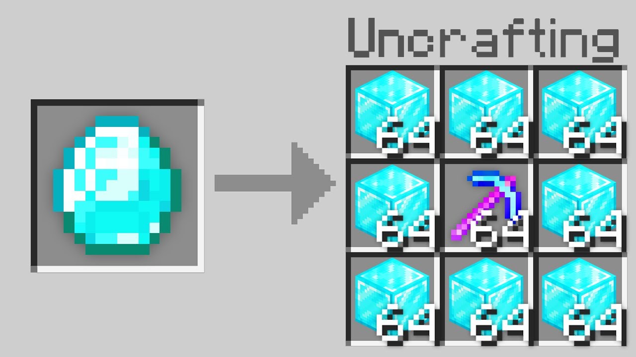 Minecraft, But Crafting Is Reversed..