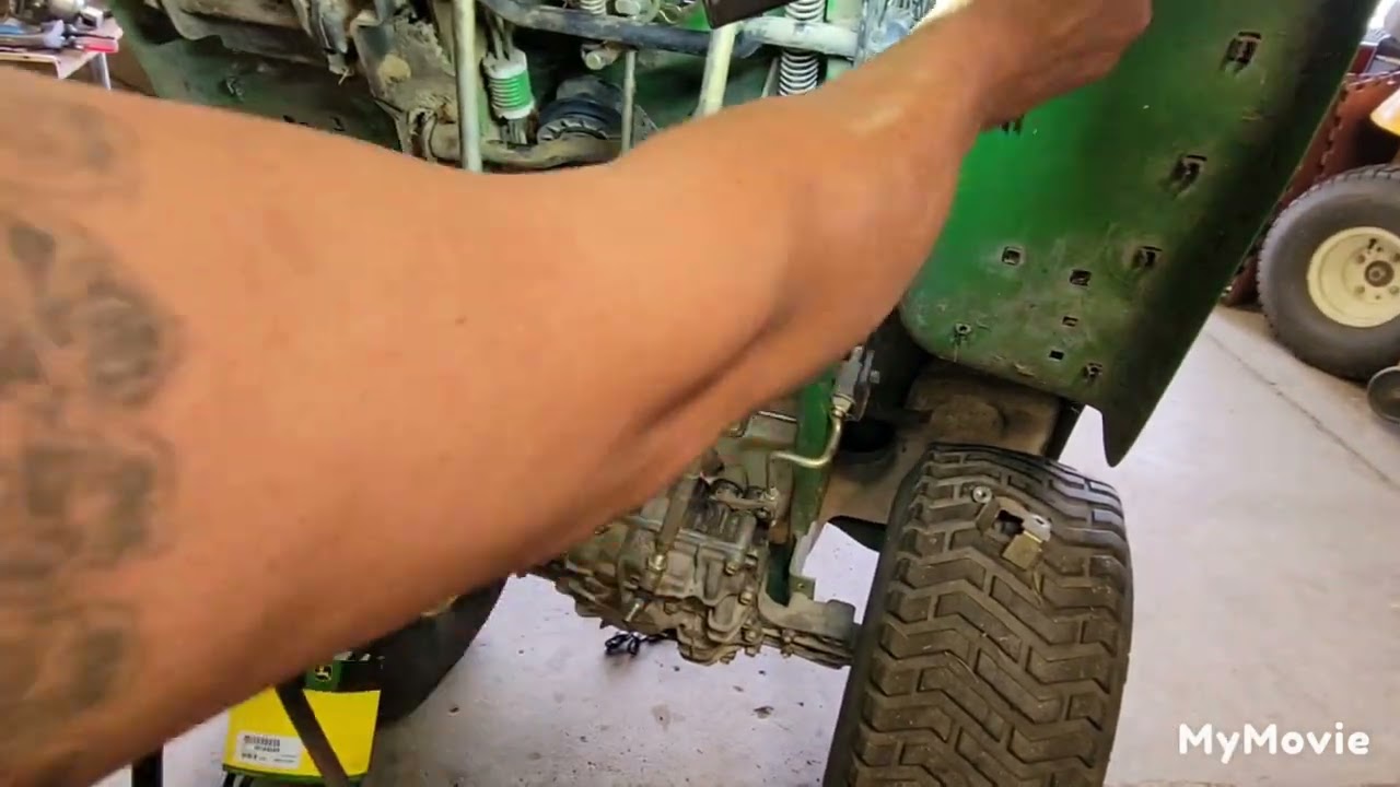 drive belt replacement on a John Deere LT160 hydro