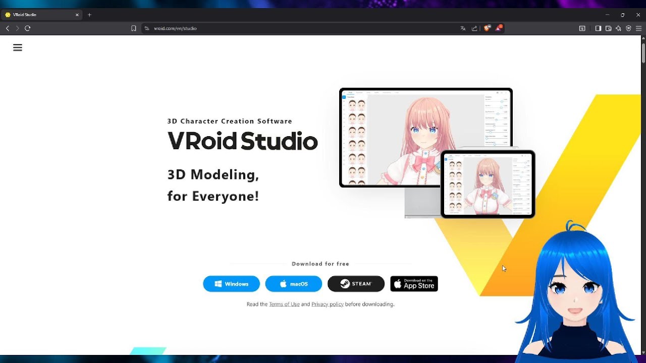 How to Create a VTuber Avatar in VRoid Studio (Beginner-Friendly!) | EASY Step-by-Step Guide 🩵