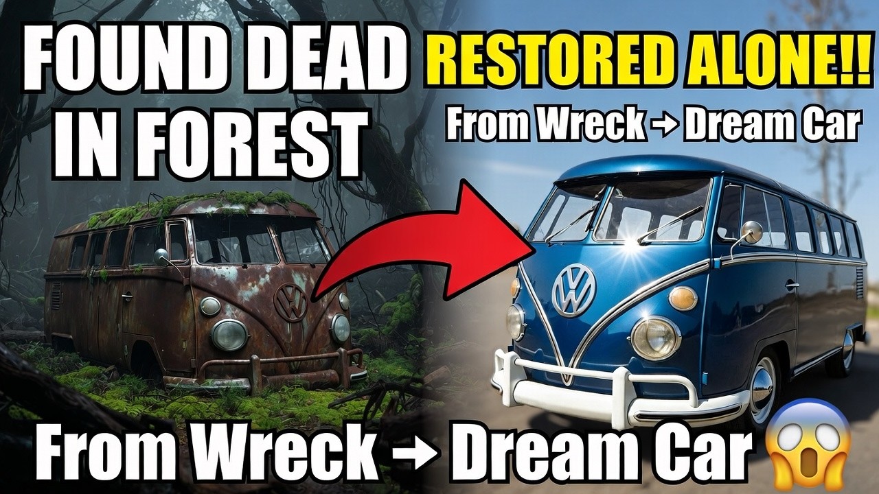 [ASMR] Rust Scraping & Spray Painting – VW Bus T1-T3 Full Restoration (No Talking)