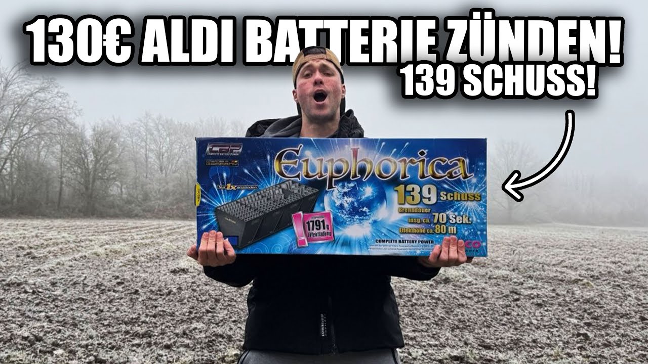 Ich ZÜNDE vor SILVESTER 130€ MEGA-BATTERIE vom ALDI!