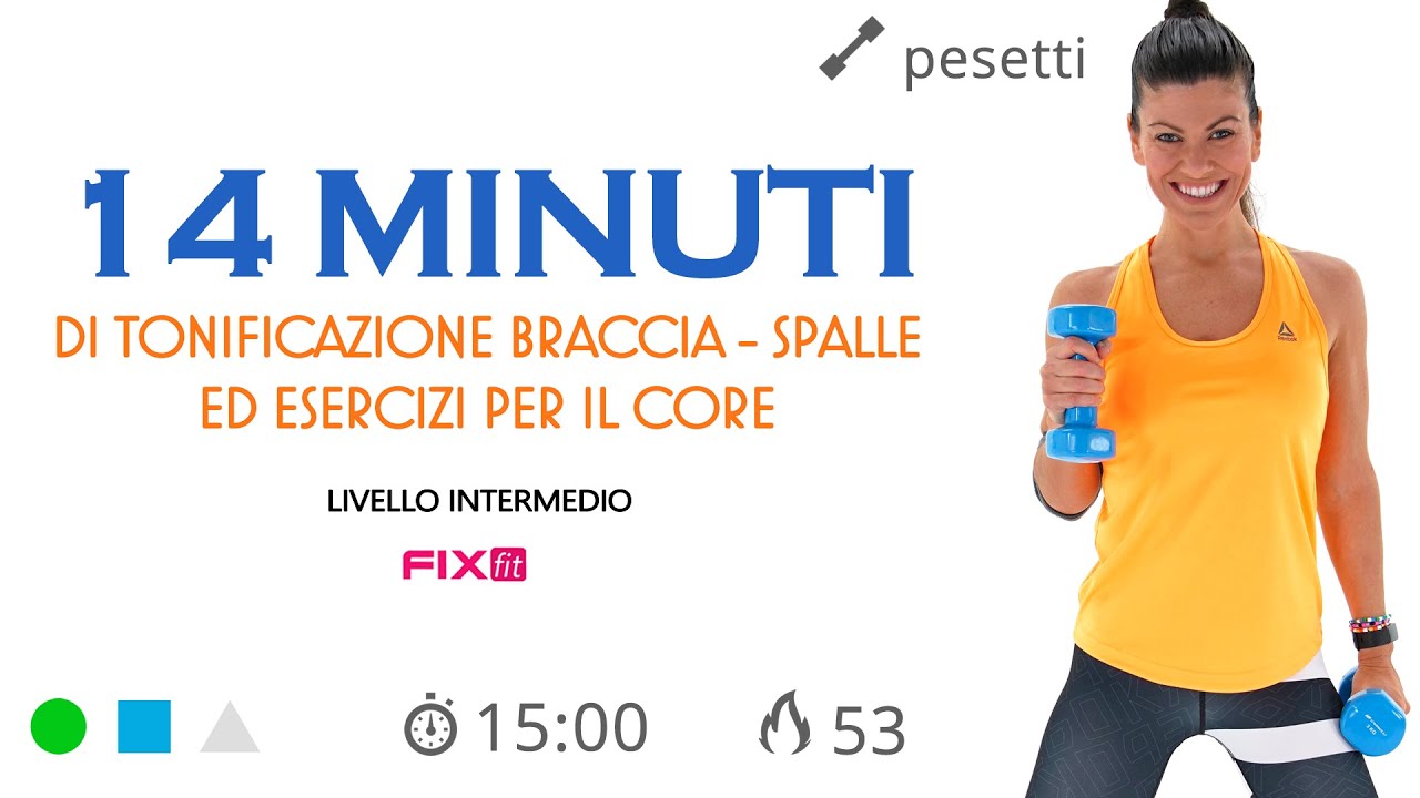 Esercizi Per Braccia e Spalle A Casa Con Pesetti