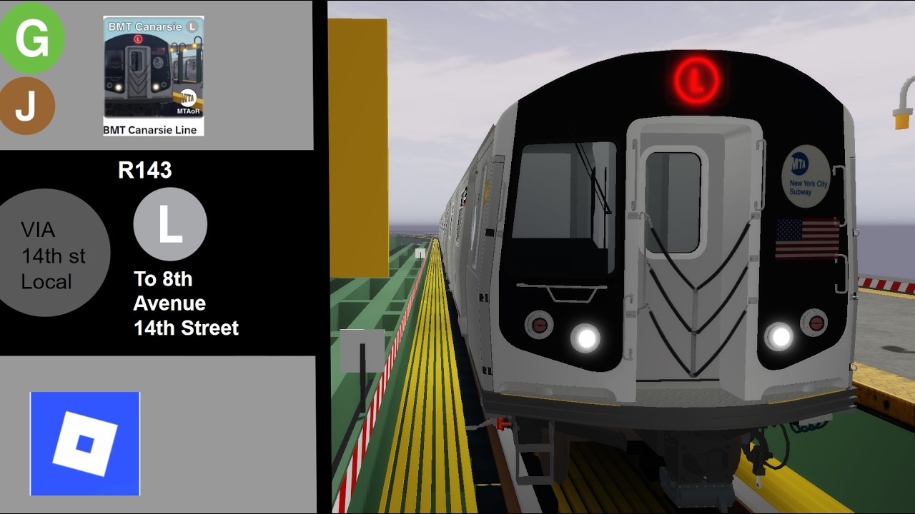 BMT Canarsie Lines MTAoR | R143 L train to 8th Avenue 14th Street from East 105th Street.