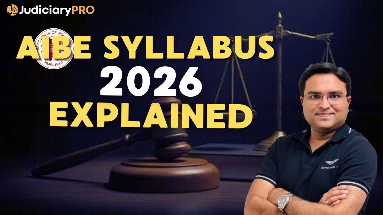 AIBE Syllabus 2026 Explained | Subjects & Weightage Strategy