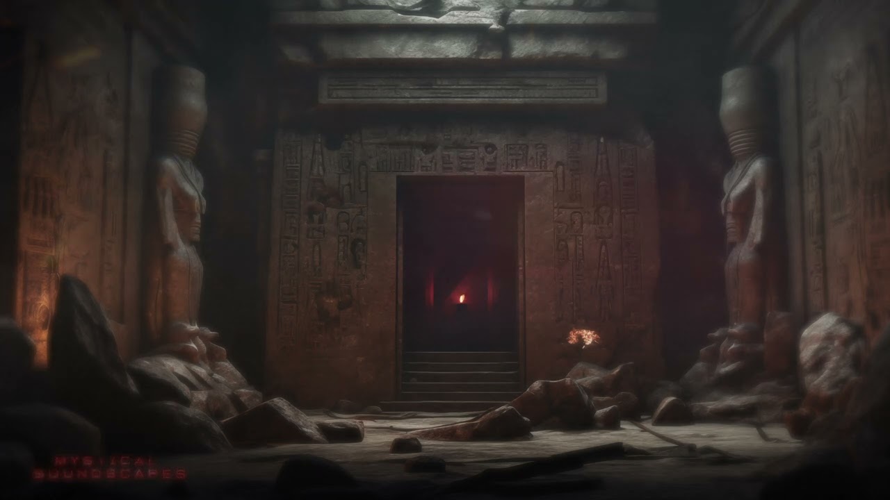 Curse Of The Pharaohs | Ancient Egyptian Tomb | HORROR AMBIENCE | 3 Hours | 4K